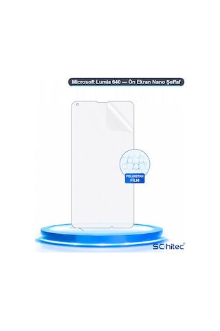 Lumia 640 Uyumlu Ön Yüzey Nano Şeffaf Hidrojel Ekran Koruyucu 42298269