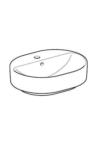 Geberıt Lay-On Washbasin Variform B60 500.777.01.2 60 x 45 CM