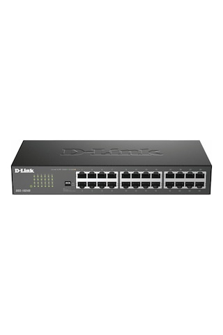 D-link Dgs-1024d Gigabit Ethernet Anahtarı 24 Port, 10/100/1000 Mbit/s, Kolay Tak Ve Çalıştır Kurulumu, Fansız