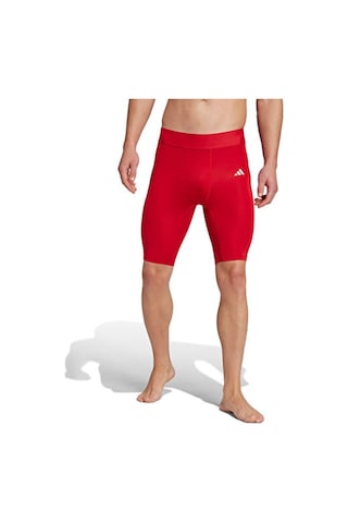 Adidas Techfıt Shrt Tıght M Erkek Antrenman Kısa Tayt Jp1464 Kırmızı