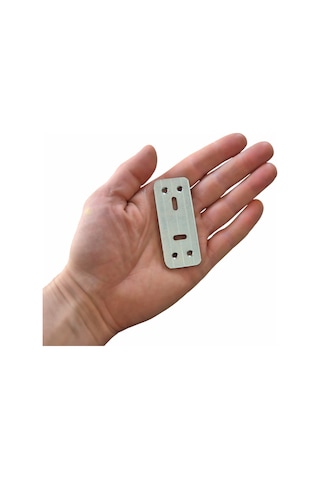 Delikli Düz Lama 30x70 Köşebent Demir Gönye Mobilya Birleştirme Bağlantı -10 Adet Gri