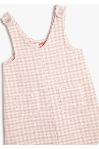 Koton Salopet Elbise Cepli Pembe Ekose 4smg80063aw 4SMG80063AW2C7 Pembe