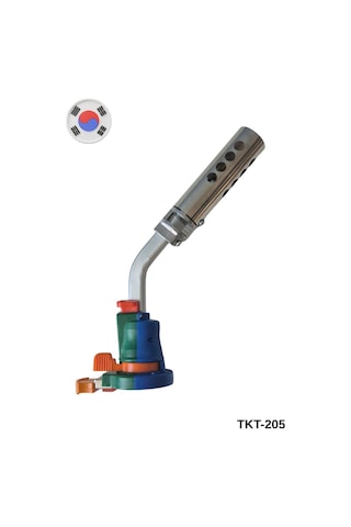 Kıng Profesyonel Multifonksiyonel Otomatik Gaz Pürmüz Başlık Torch Tkt-205 Mavi - Turuncu