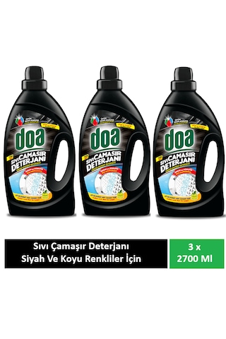 Doa Sıvı Çamaşır Deterjanı Siyah Ve Koyu Renkler 3 X 2700 Ml 2700 ML