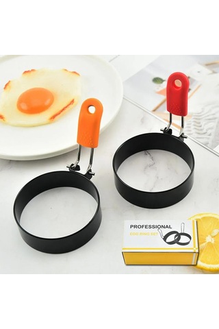 Yunboo 4'lü Demir Non-stick Yumurta Çemberi Seti - Tam Yuvarlak Yumurta, Pancake Ve Burger İçin Mutfak Gereci Diğer