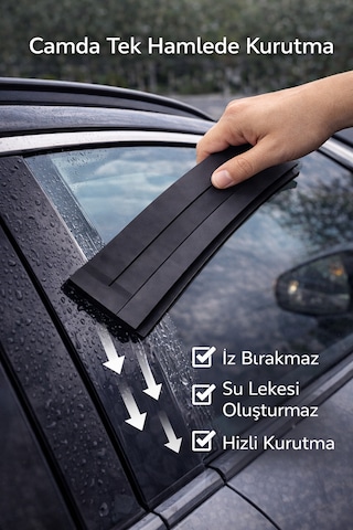Autofresh Premium Silikon Araç Su Çekici Çekçek Boya Dostu Hızlı Kurulama Aparatı