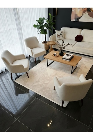 Vista Halı Salon, Oturma, Yatak Odası Halısı Desen Kodu 76644-061 Bej