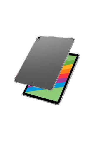 Apple Uyumlu iPad, Air 11 2024 Kılıf Zore Tablet Nitro Anti Shock Silikon Kapak-şeffaf Tablet Kılıfı