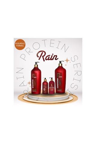 Rain Keratin + Protein Saç Kremi 2 x 500 ML + Protein & Argan Saç Kremi 800 ML + Protein Şampuan 800 ML
