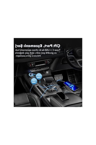Çakmaklık Tipi Araç Şarj Aleti, Usb Ve Type-c Girişli Set, 38w