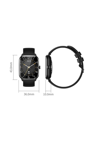 Teltree 1.9" Hd li Dokunmatik Ekran Ip67 Akıllı Saat (İthalatçı Garantili) + Silikon Kordon