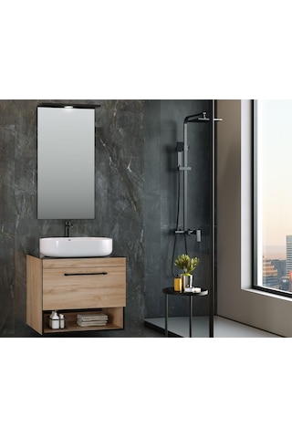 Orka Knidos 90 Cm Mdf Legnano Banyo Dolabı Takımı Çok Renkli