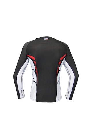 Dosmai Dijital Baskılı Uzun Kollu Rashguard Siyah Beyaz Rg071 Beyaz - Siyah