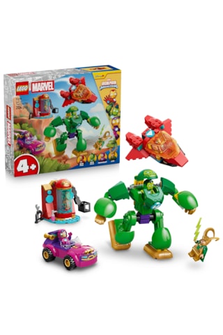 LEGO® ǀ Marvel Loki - Iron Man Takımına Karşı 11211 - 4+ için Minifigür İçeren Oyuncak Yapım Seti (204 Parça)