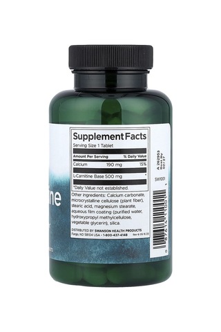 Takviye Swanson Vitamins, L-carnitine, 100 Tablets