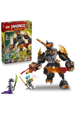 LEGO® NINJAGO® Cole’un Görev Robotu ve Ejderha Zane 71854 - 7 Yaş ve Üzeri Çocuklar için 3 Minifigür İçeren Yapım Seti (364 Parça)