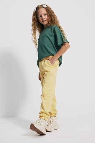 Kids Girl Ön Dikişli Loose Fit Sarı Jogger Sarı
