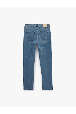 Koton Normal Bel Cepli Pamuklu Slim Fit Jean Pantolon - Brad Jean Açık İndigo 7wam40140nd