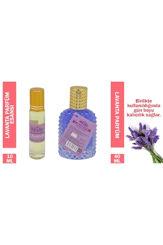 Rose White 10 Ml. Lavanta Parfüm Esansı - 40 Ml. Lavanta Parfüm Lavanta