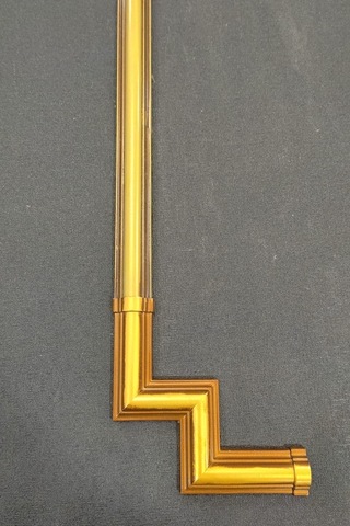 Kahve Eskitme 2,5 Cm Çıta Uyumlu Dekoratif M Köşe Motifi