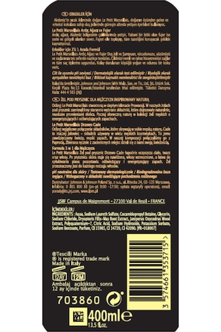 Le Petit Marseillais Men Ardıç Ağacı ve Füjer Duş Jeli 400 ml x2