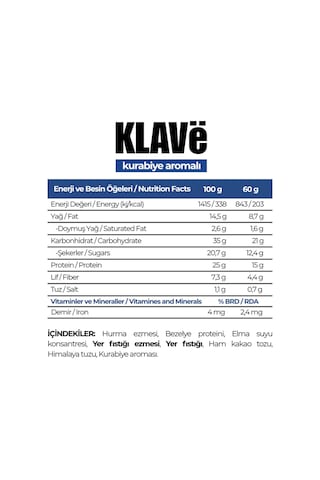 Yüksek Protein Bar Kakaolu & Kurabiye Aromalı - 60 G X 24 Adet - 15g Protein, Vegan Ve Glutensiz - 926321954