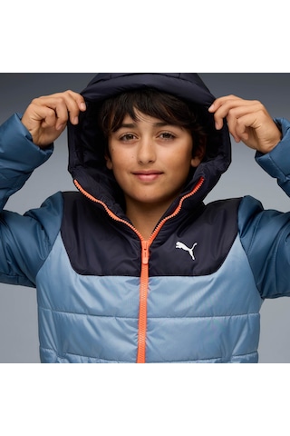Puma Essentıals Genç Kapüşonlu Mont 685226 34 Mavi
