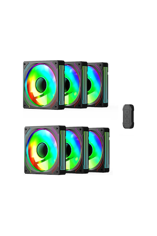 Gamepower Glacia 120 Infinity Argb 6 Lı Fan Seti + Hub Kit