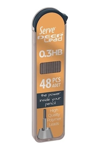 Serve Deep 0.3 Mm Hb Siyah Kalem Ucu 48 Li Renkli Gövde - Sarı Serve Deep 0.3 Mm Hb Siyah Kalem Ucu 48 Li Renkli Gövde - Sarı