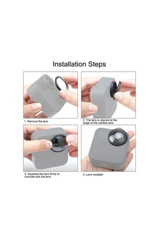 Puluz 2 Adet / Takım Akrilik Koruyucu Lens Çerçeve