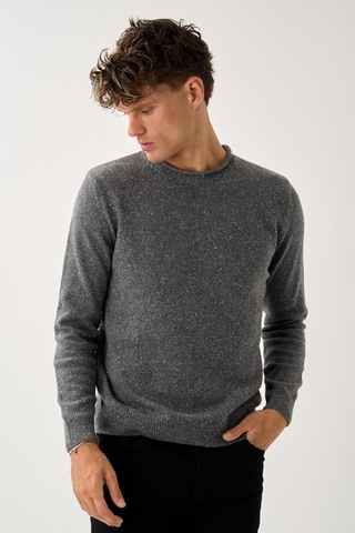 Erkek Melanj Triko Kazak Antrasit