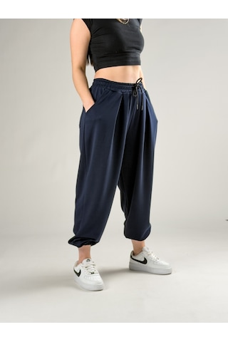 Cocopelli Pileli Lacivert Kadın Jogger Pantolon Coc2850 Lacivert