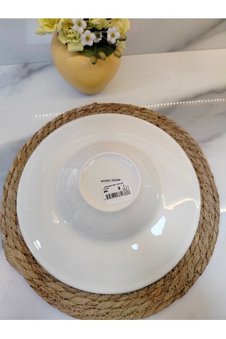 Padova Makarna Tabağı 29 Cm Beyaz - Turuncu