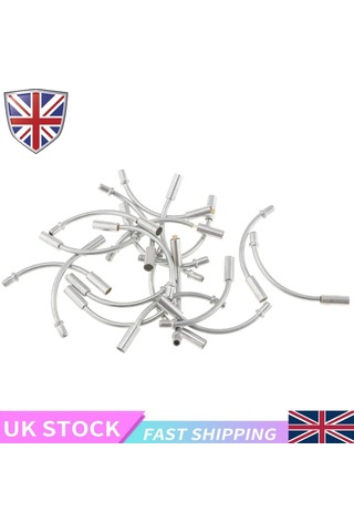 Homyl 20 Adet 90 Derece Fren Şehriye Kılavuz Çizmeler Mtb Yol Gümüş