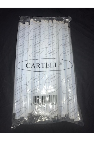Silikon Çubuk Cartell Marka Şeffaf Kalın 12x300 MM 1 KG N11.241