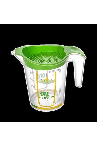 Kızartma Yağı Süzgeci - Sıvı Yağ Süzgeci 500ml Renkli