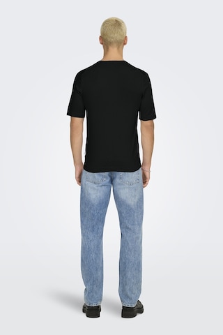 Only & Sons Erkek T Shirt 22022928 Siyah