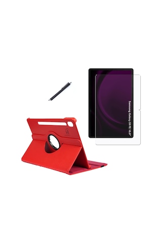 Samsung Galaxy Tab S9 Fe Sm x510 Kılıf Birebir Uyumlu Dönebilen + Ekran Koruyucu Kalem