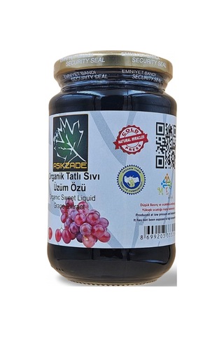 Aşıkzade Organik Tatlı Sıvı Üzüm Özü 370ml 480 G