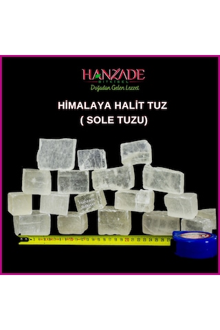 Hanzade Bitkisel Halit Tuz Sole Tuzu Şeffaf Berrak 2 KG