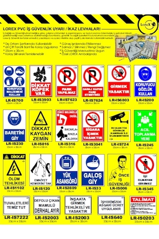 Lorex Garaj Kapısı Park Etmeyiniz Pvc Uyarı Ikaz Levhası