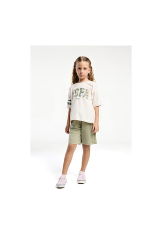 U.s. Polo Assn. Kız Çocuk Krem Bermuda Takım Us2070 KREM