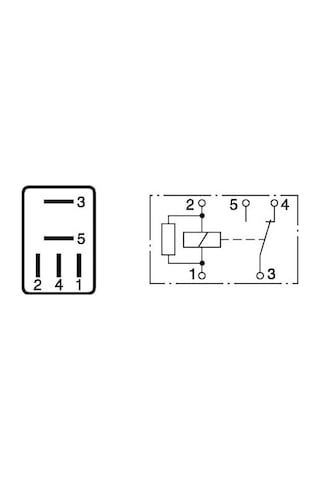 12v 10/30a Dirençli Çift Platin Mikro Röle 5 Fiş Bosch 0332201107