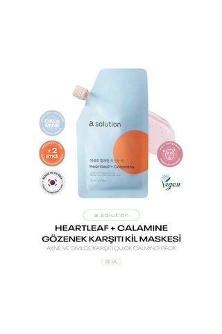 Hassas Ciltlere Özel Derin Gözenek Bakım Kil Maskesi Heartleaf Calamine Pack 25 Ml