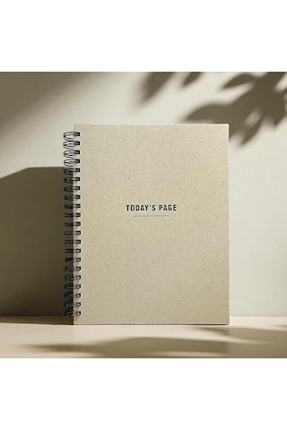 Tarihsiz 6 Aylık Günlük Planlayıcı Spiralli Sert Kapaklı Organizer Not Defteri 204 Sayfa 22 X 28,5 Cm Genel
