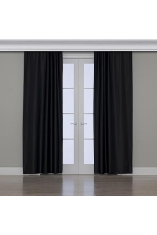 Gauze Fabric Design Blackout Siyah Karartma Özellikli Fon Perde 300 X 250 Çok Renkli