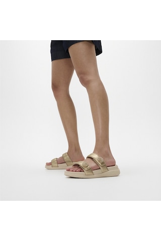 Roncato 675 Platino Sandalet Kadın Diğer Iw5-090 / 675 Fitflop F-mode Go Beadie-button Adjustable Two-bar Sl PLATİN