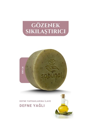 Sabunal Defne Sabunu - Doğal Saç ve Cilt Bakım Sabunu 100 G