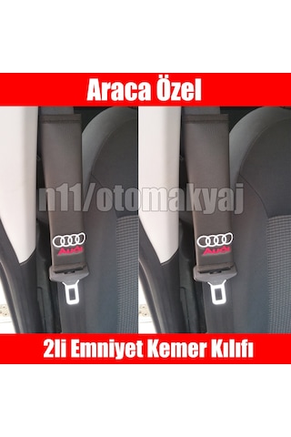 Audi A3 Sportback 2006-2012 Oto Koltuk Deri Kemer Kılıfı
