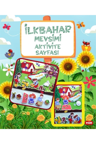 Tox Ilkbahar Keçe Cırtlı Aktivite Sayfası - Çocuk Etkinlik .